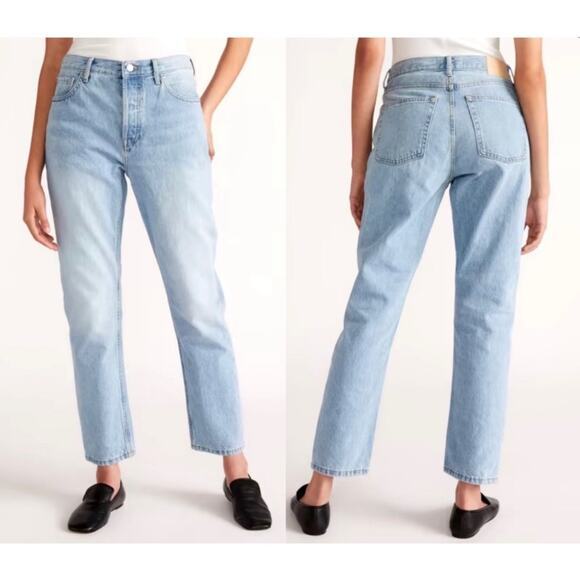 Everlane‎ The Curvy '90s Cheeky Straight Jean Organic Cotton Size 27 Ankle - Picture 1 of 8
